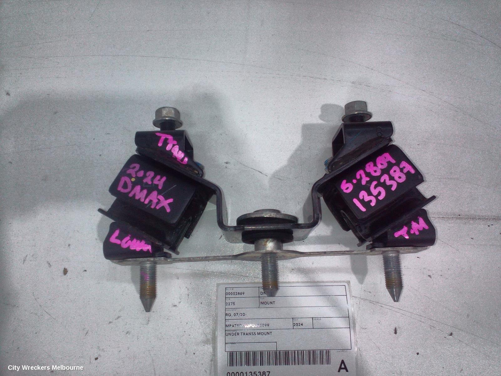 ISUZU DMAX MOUNT, RG, 07/2020 ONWARDS