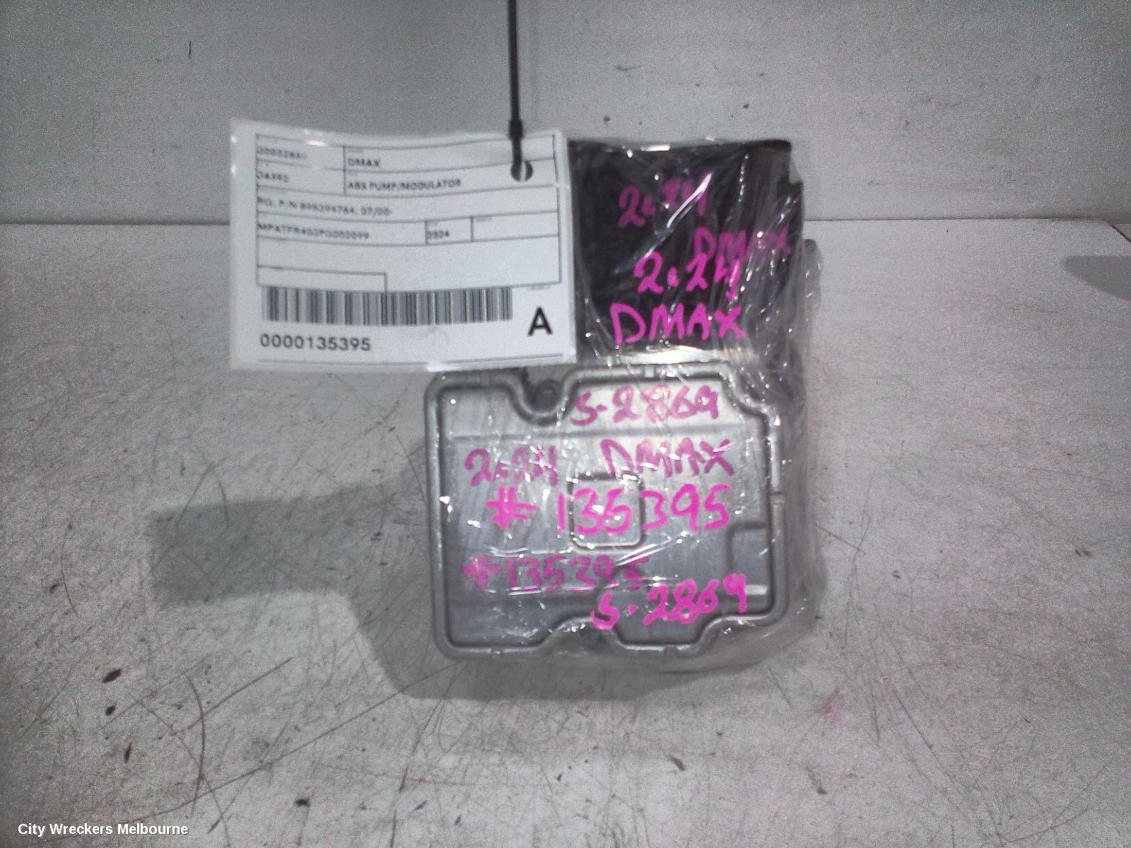 ISUZU DMAX ABS PUMP/MODULATOR, RG, P/N 898394764, 07/2020 ONWARDS