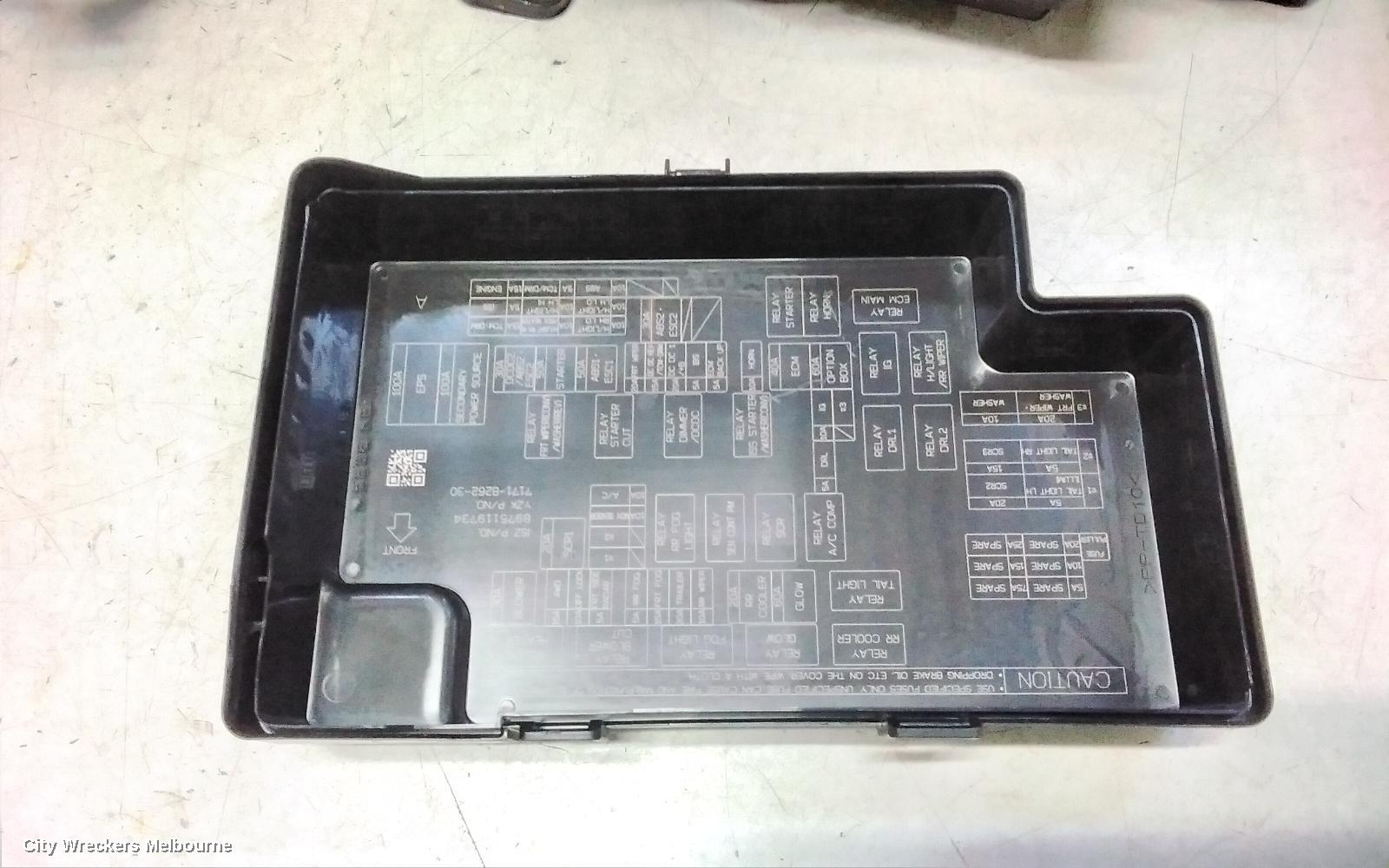 ISUZU DMAX FUSE BOX, ENGINE BAY, RG, 07/2020 ONWARDS