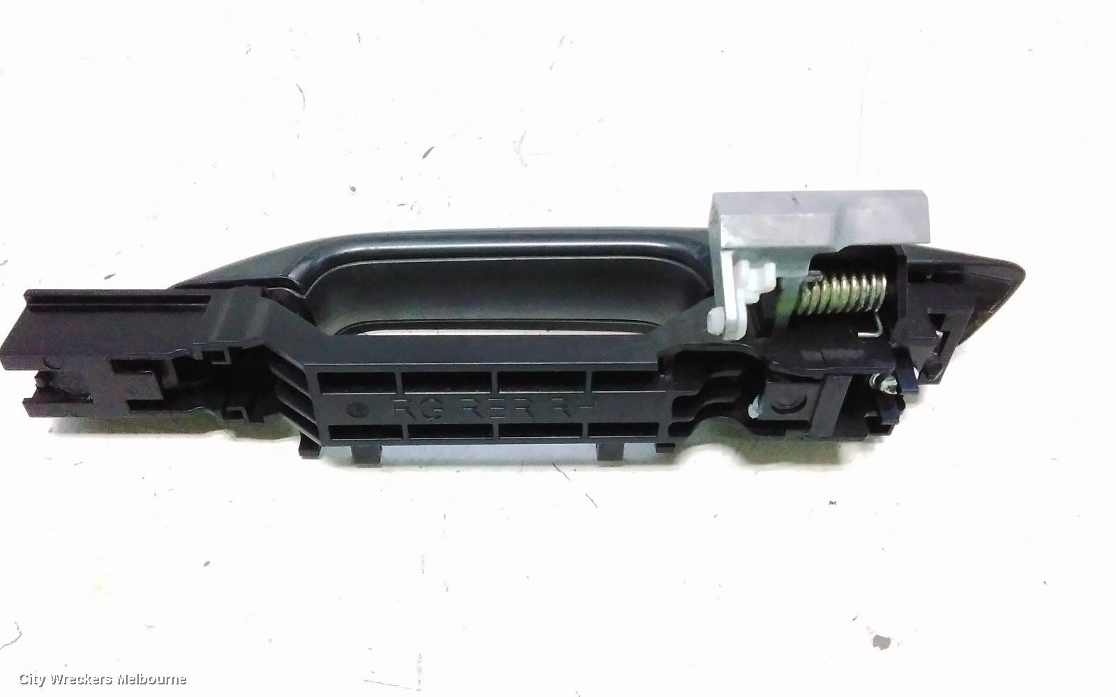 ISUZU DMAX DOOR HANDLE, RH REAR, OUTER, BLACK, RG, 07/2020 ONWARDS