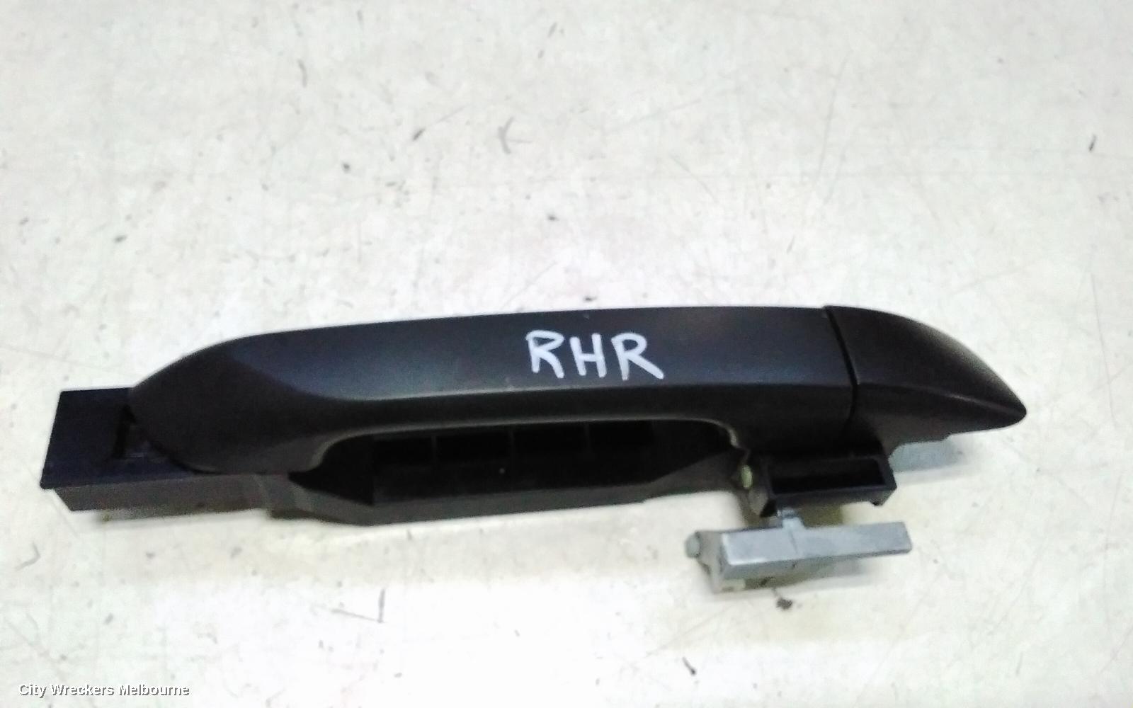 ISUZU DMAX DOOR HANDLE, RH REAR, OUTER, BLACK, RG, 07/2020 ONWARDS