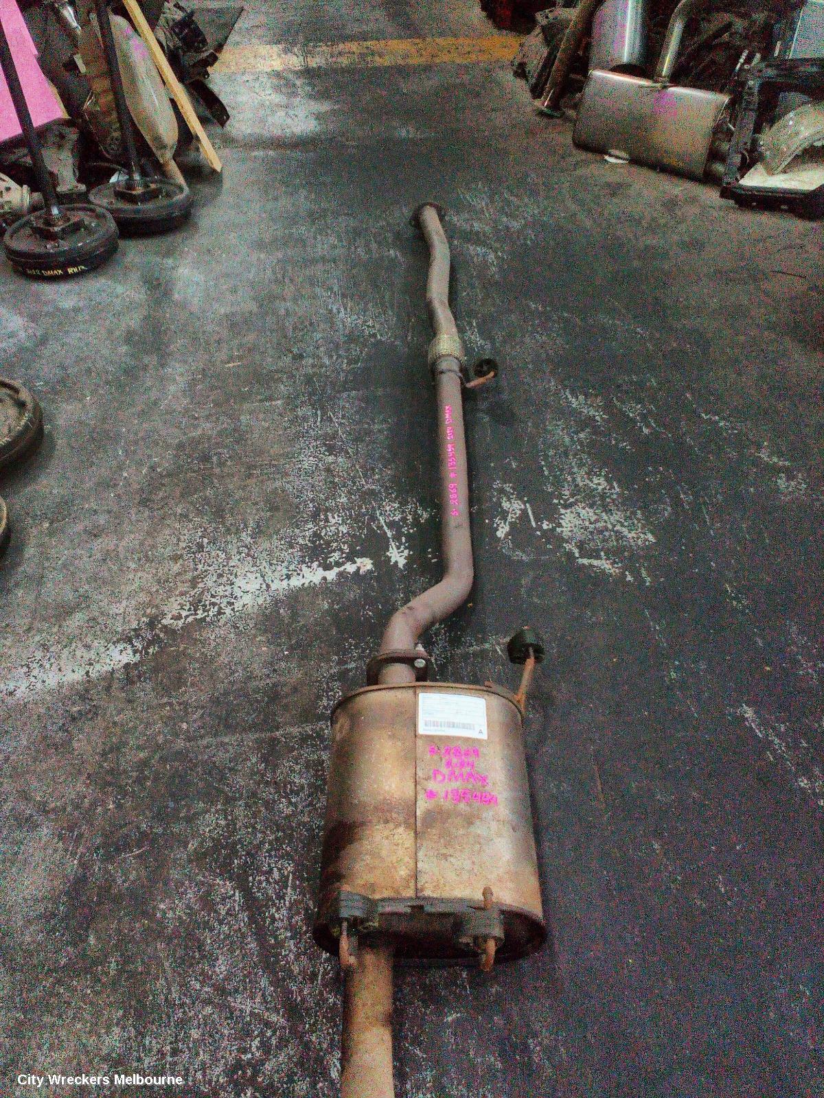 ISUZU DMAX EXHAUST SYSTEM, RG, 07/2020 ONWARDS