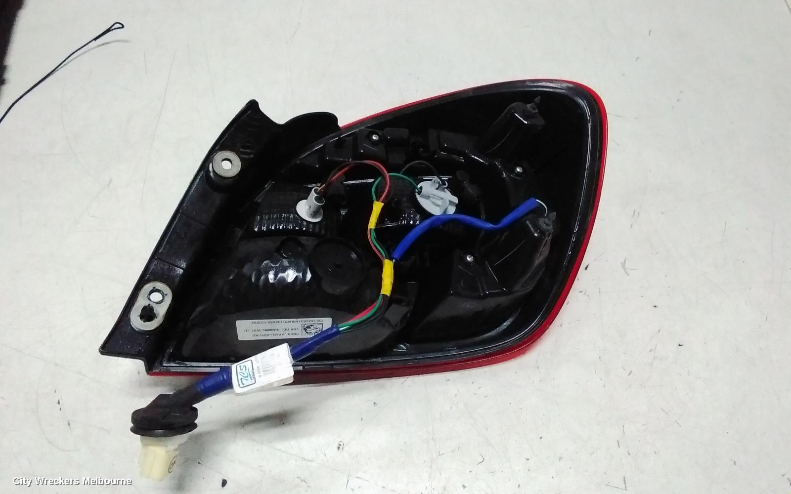 SUZUKI BALENO LEFT TAILLIGHT, EW, IN BODY, SINGLE CLEAR TYPE, 04/2016 - 12/2022