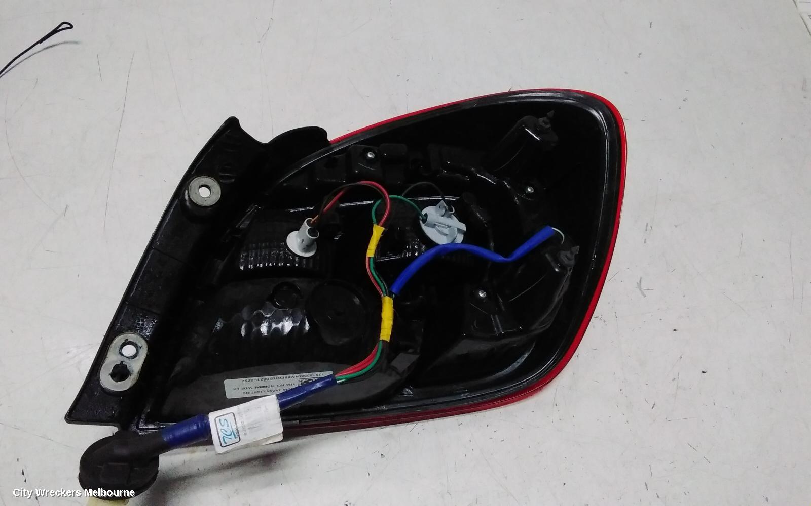 SUZUKI BALENO LEFT TAILLIGHT, EW, IN BODY, SINGLE CLEAR TYPE, 04/2016 - 12/2022