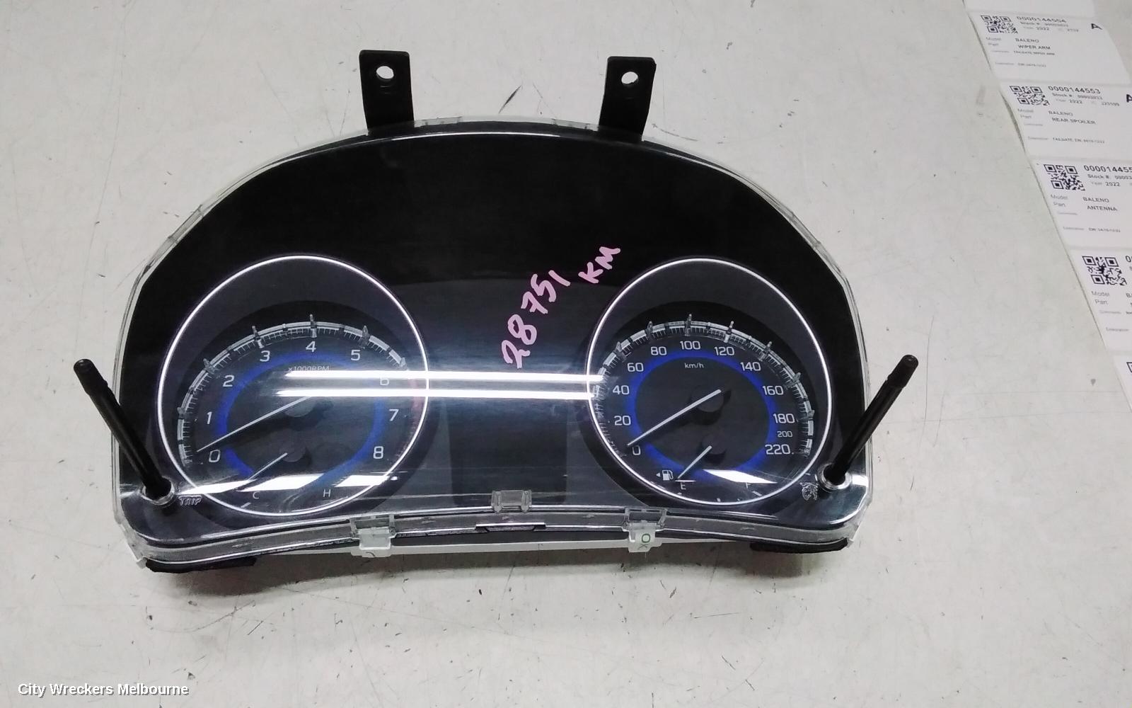 SUZUKI BALENO INSTRUMENT CLUSTER, AUTO T/M, 1.4, EW, 04/2016 - 12/2022