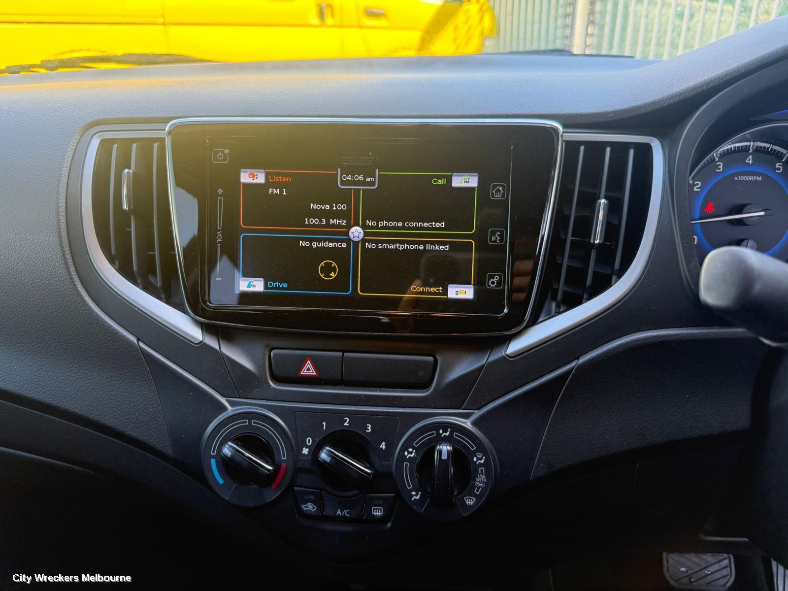 SUZUKI BALENO RADIO/CD/DVD/SAT/TV, DISPLAY UNIT, 7IN TOUCHSCREEN, EW, 04/2016 - 12/2022