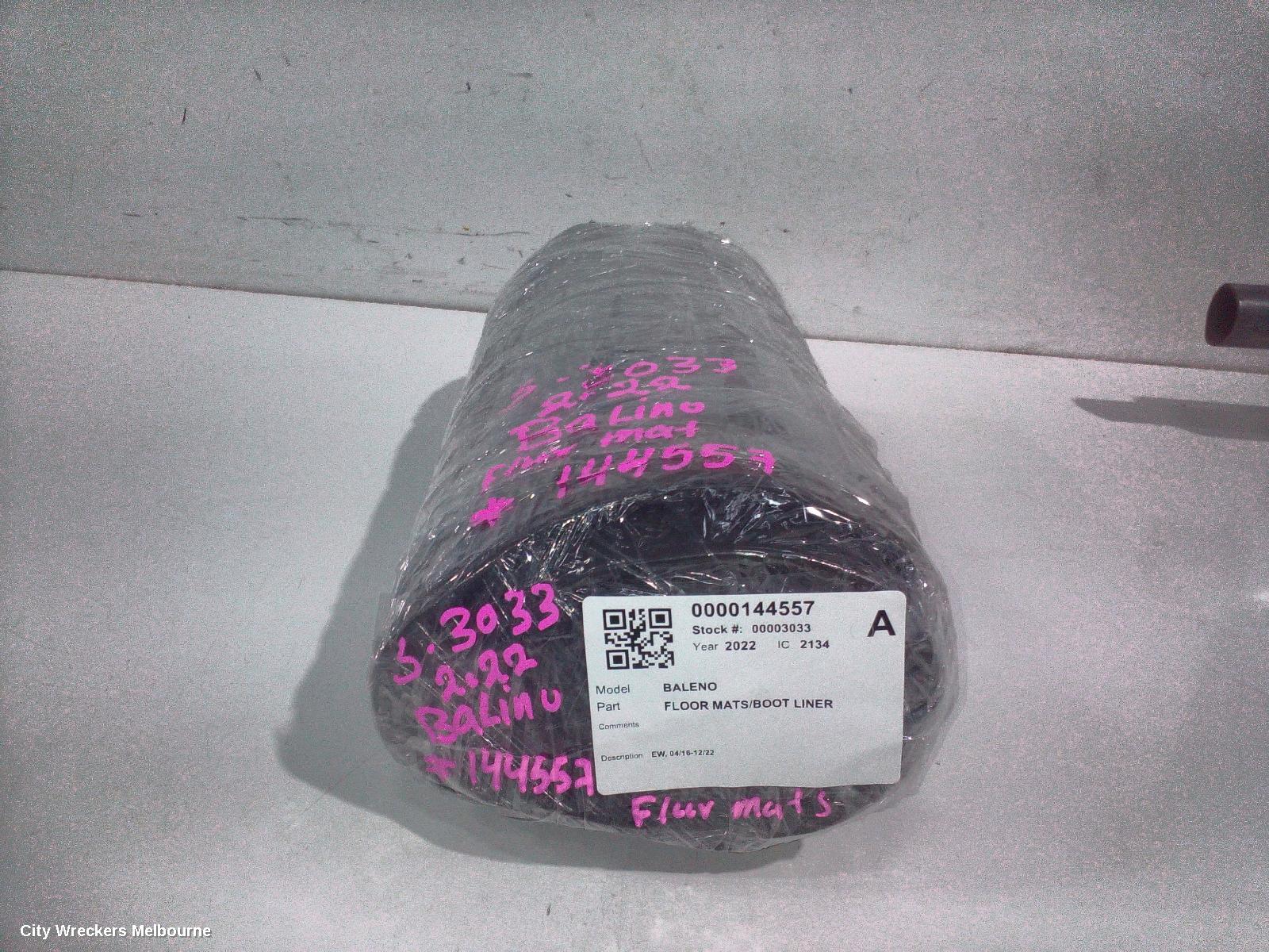 SUZUKI BALENO FLOOR MATS, EW, 04/2016 - 12/2022