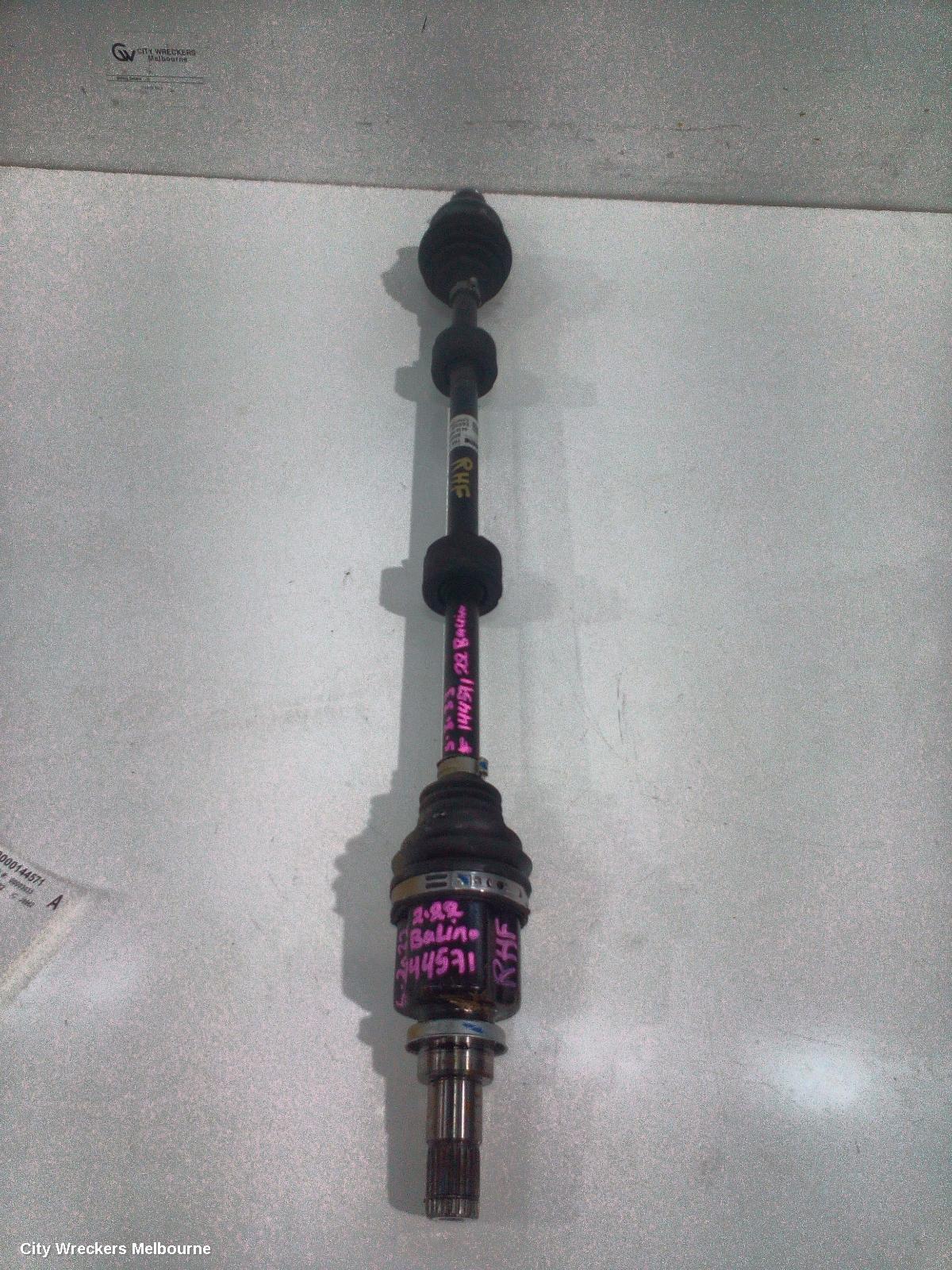 SUZUKI BALENO RIGHT DRIVESHAFT, FRONT, AUTO T/M, PETROL, 1.4, EW, 04/2016 - 12/2022