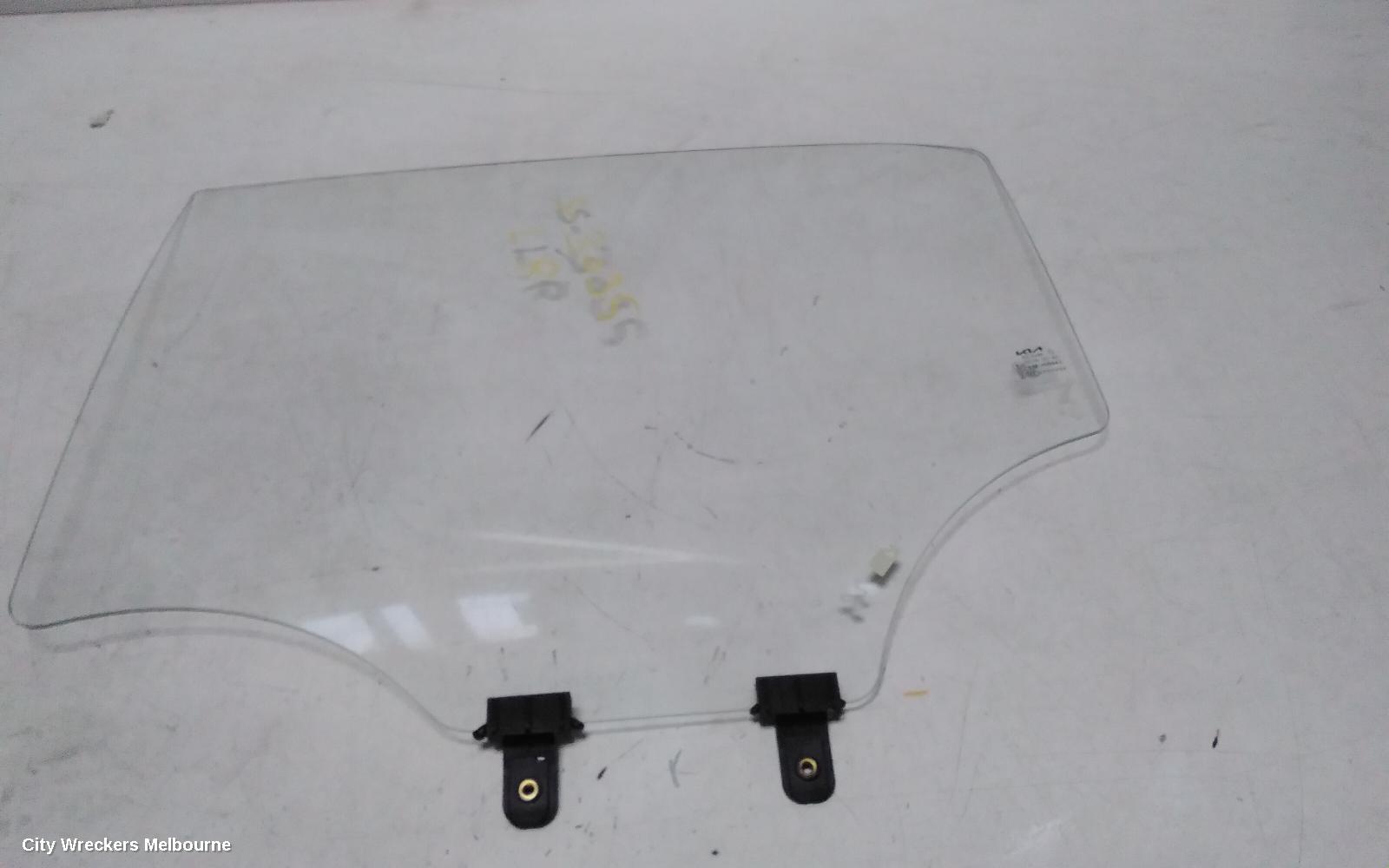 KIA RIO LEFT REAR DOOR WINDOW, YB, 12/2016 - 06/2023