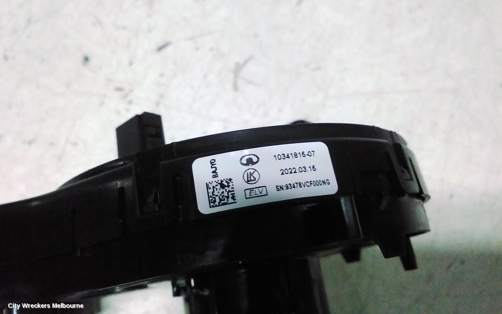 HAVAL H6 AIRBAG MODULE/SENSOR, CLOCKSPRING, B01, 02/2021 ONWARDS