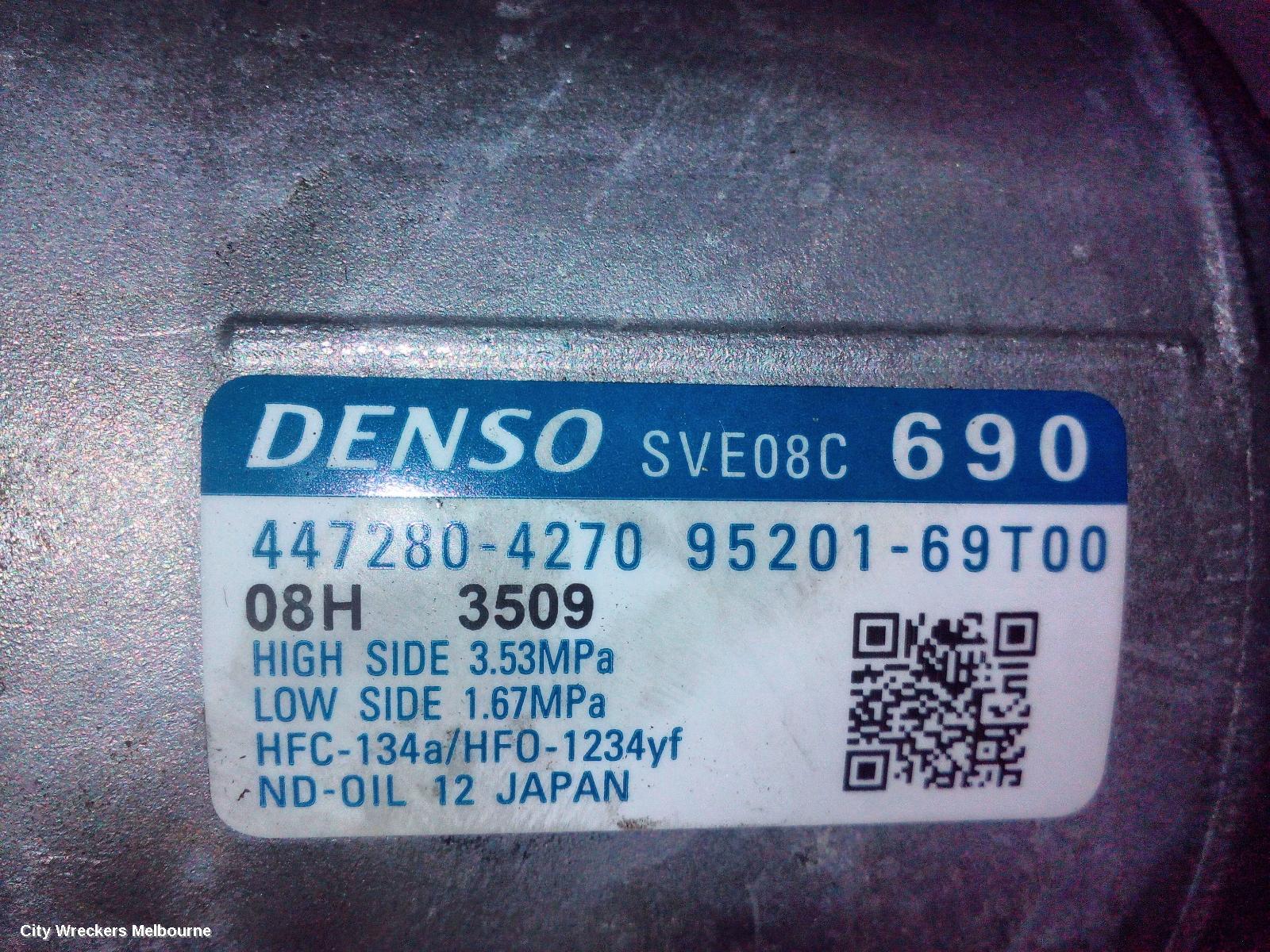 SUZUKI SWIFT A/C COMPRESSOR, UZ, PETROL, 1.2, MHEV, 12/2023 ONWARDS