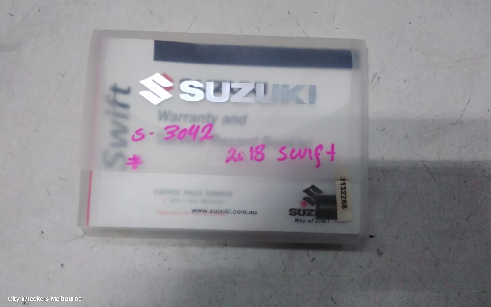 SUZUKI SWIFT OWNERS HANDBOOK, AZ, 04/2017 - 03/2025