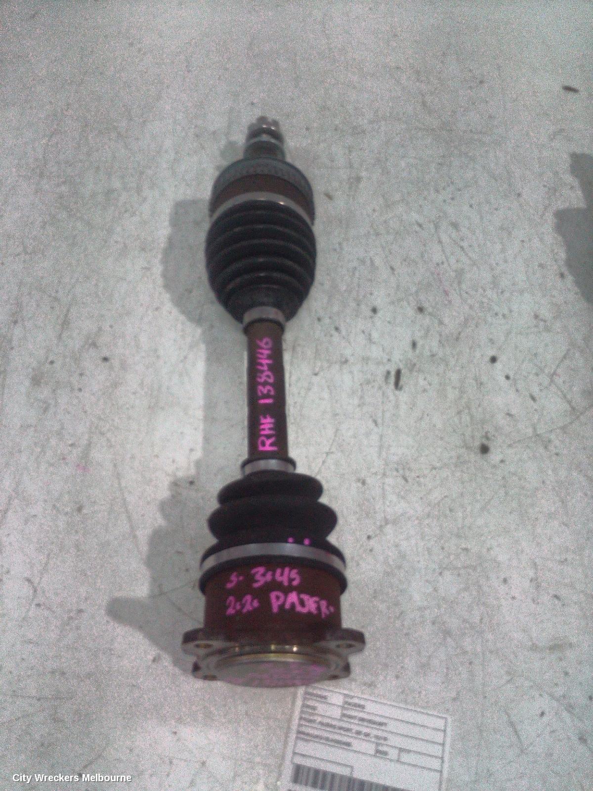 MITSUBISHI PAJERO RIGHT DRIVESHAFT, FRONT, PAJERO SPORT, QE-QF, 10/2015 ONWARDS