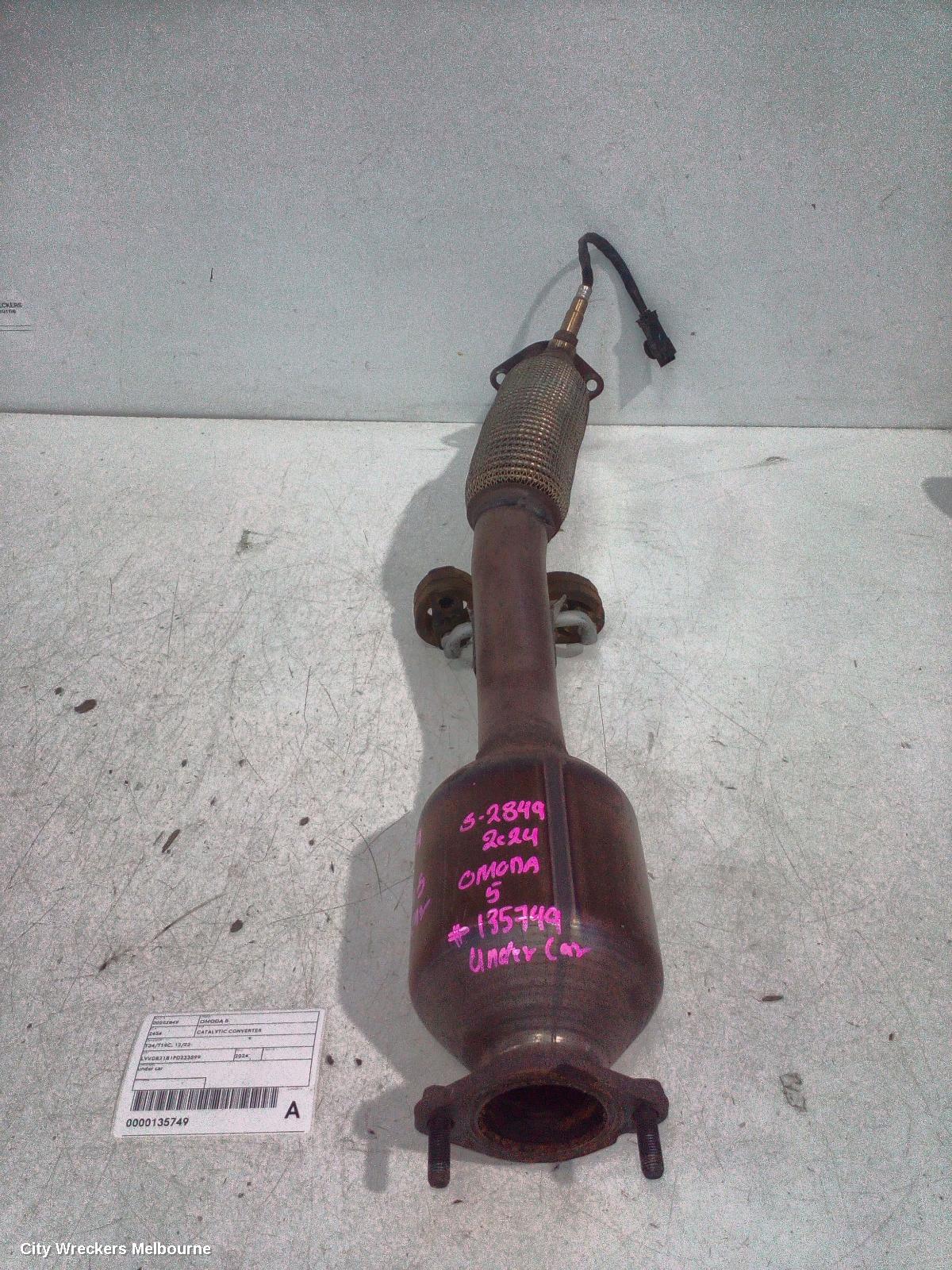 CHERY OMODA 5 CATALYTIC CONVERTER, T34/T19C, 12/2022 ONWARDS