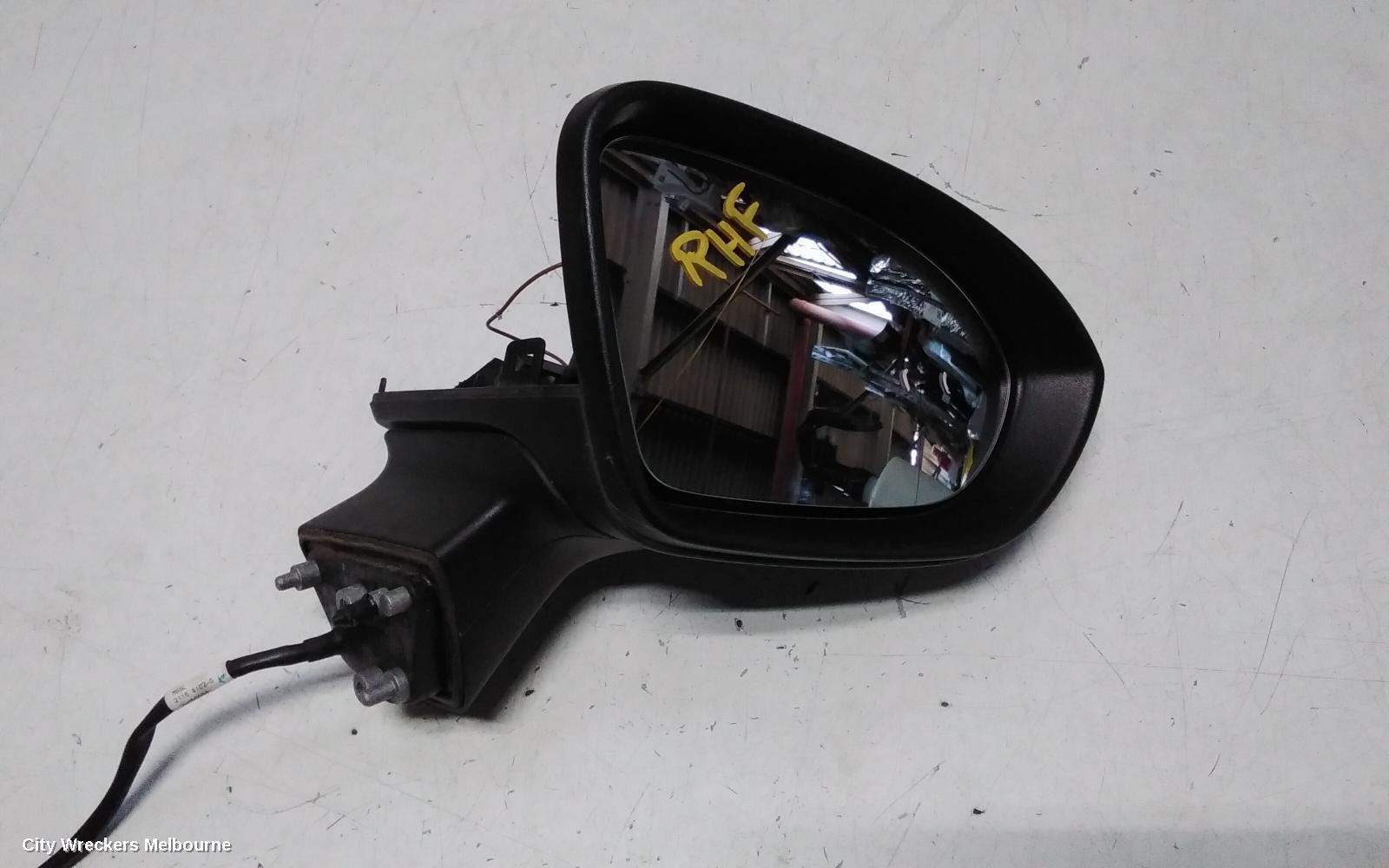 HOLDEN ASTRA RIGHT DOOR MIRROR, BK, 5DR HATCH, MANUAL FOLDING TYPE, 09/2016 ONWARDS