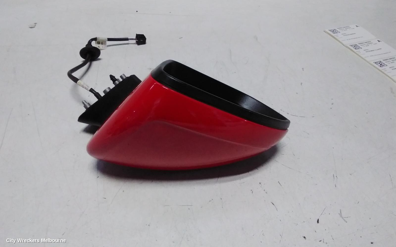 HOLDEN ASTRA LEFT DOOR MIRROR, BK, 5DR HATCH, MANUAL FOLDING TYPE, 09/2016 ONWARDS