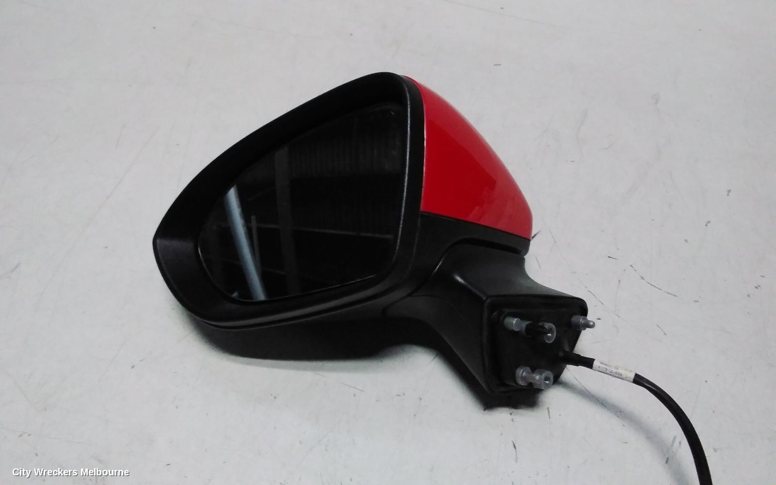 HOLDEN ASTRA LEFT DOOR MIRROR, BK, 5DR HATCH, MANUAL FOLDING TYPE, 09/2016 ONWARDS