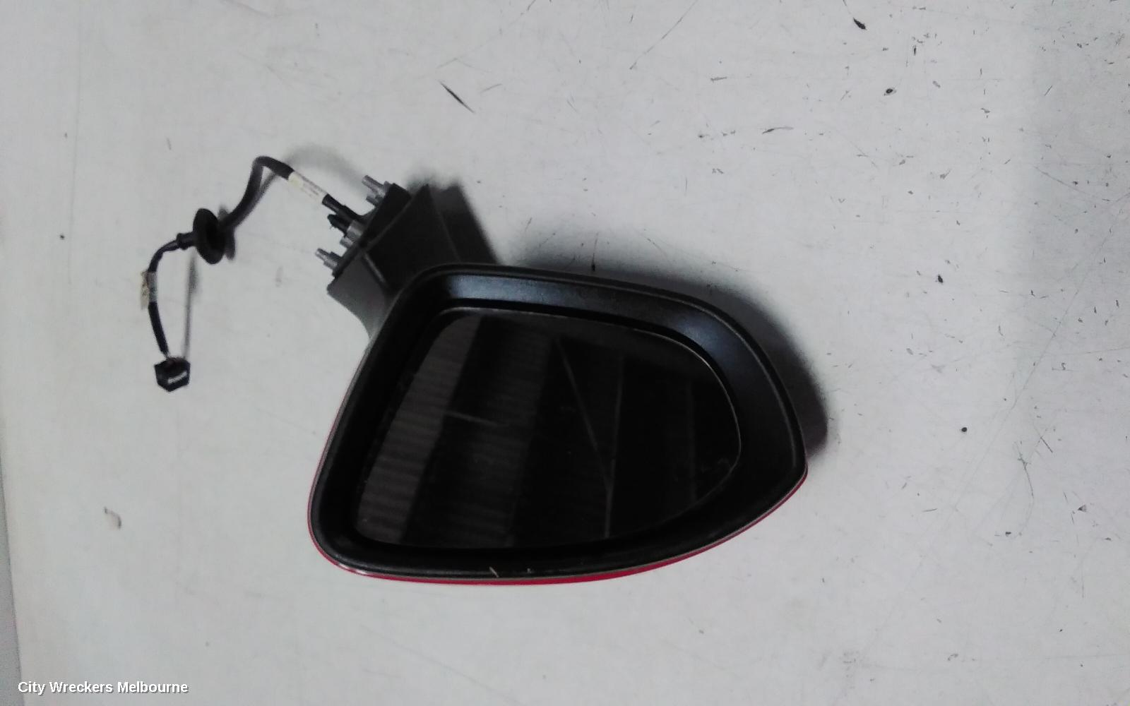 HOLDEN ASTRA LEFT DOOR MIRROR, BK, 5DR HATCH, MANUAL FOLDING TYPE, 09/2016 ONWARDS