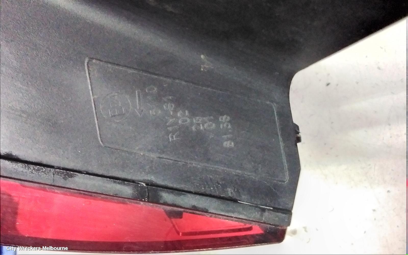 HOLDEN ASTRA LEFT TAILLIGHT, BK, 5DR HATCH, R/RS, NON LED TYPE, 09/2016 ONWARDS