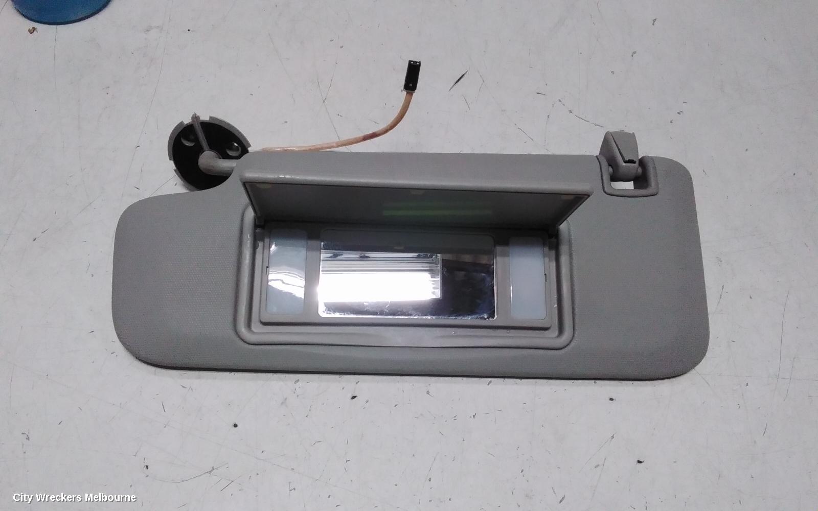 HOLDEN ASTRA SUNVISOR, BK-BL, LH SIDE, W/ LIGHT, 09/2016 - 12/2020