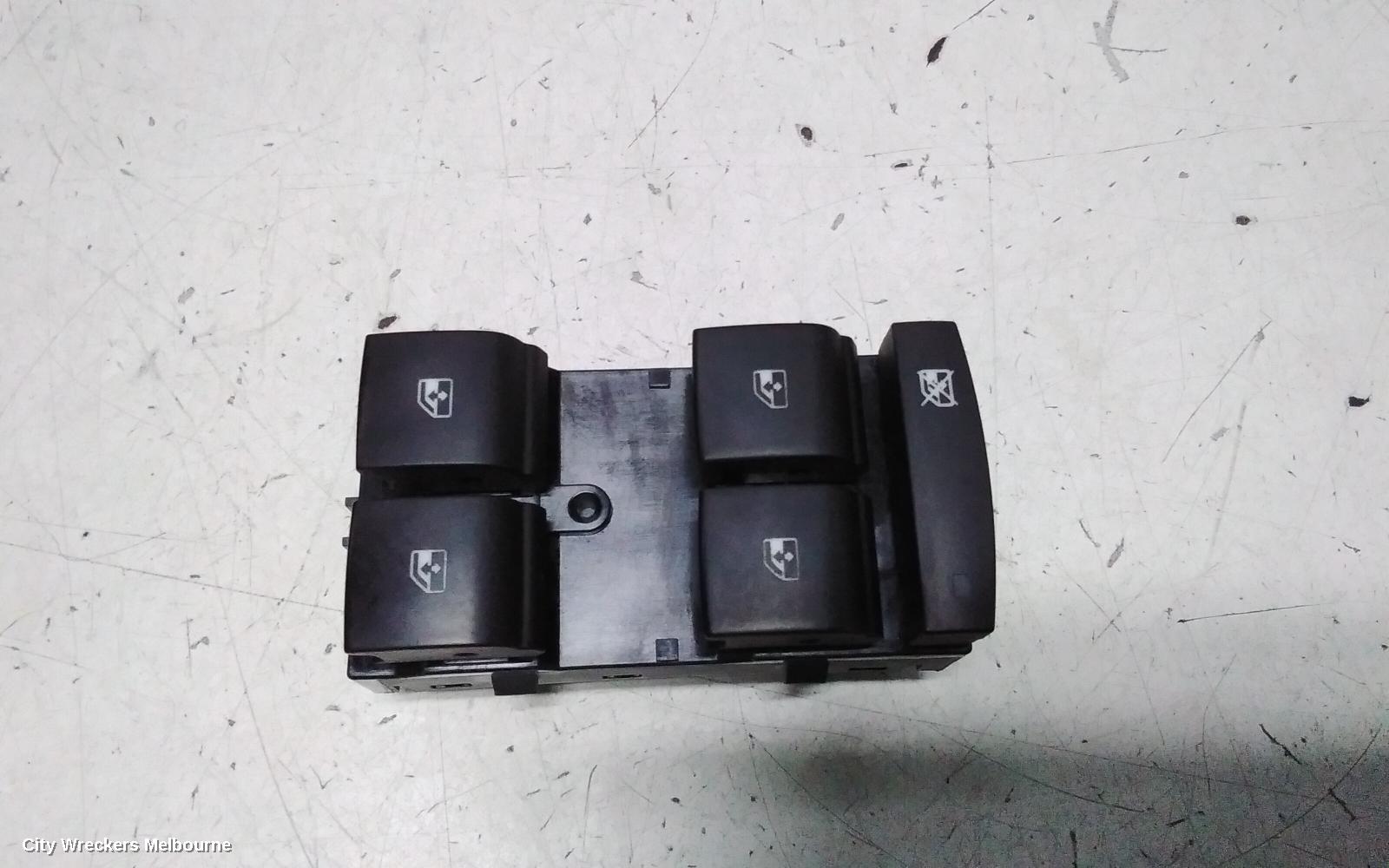 HOLDEN ASTRA PWR DR WIND SWITCH, RH FRONT (MASTER SWITCH), BK-BL, 5DR HATCH/SEDAN, 09/2016 - 12/2020