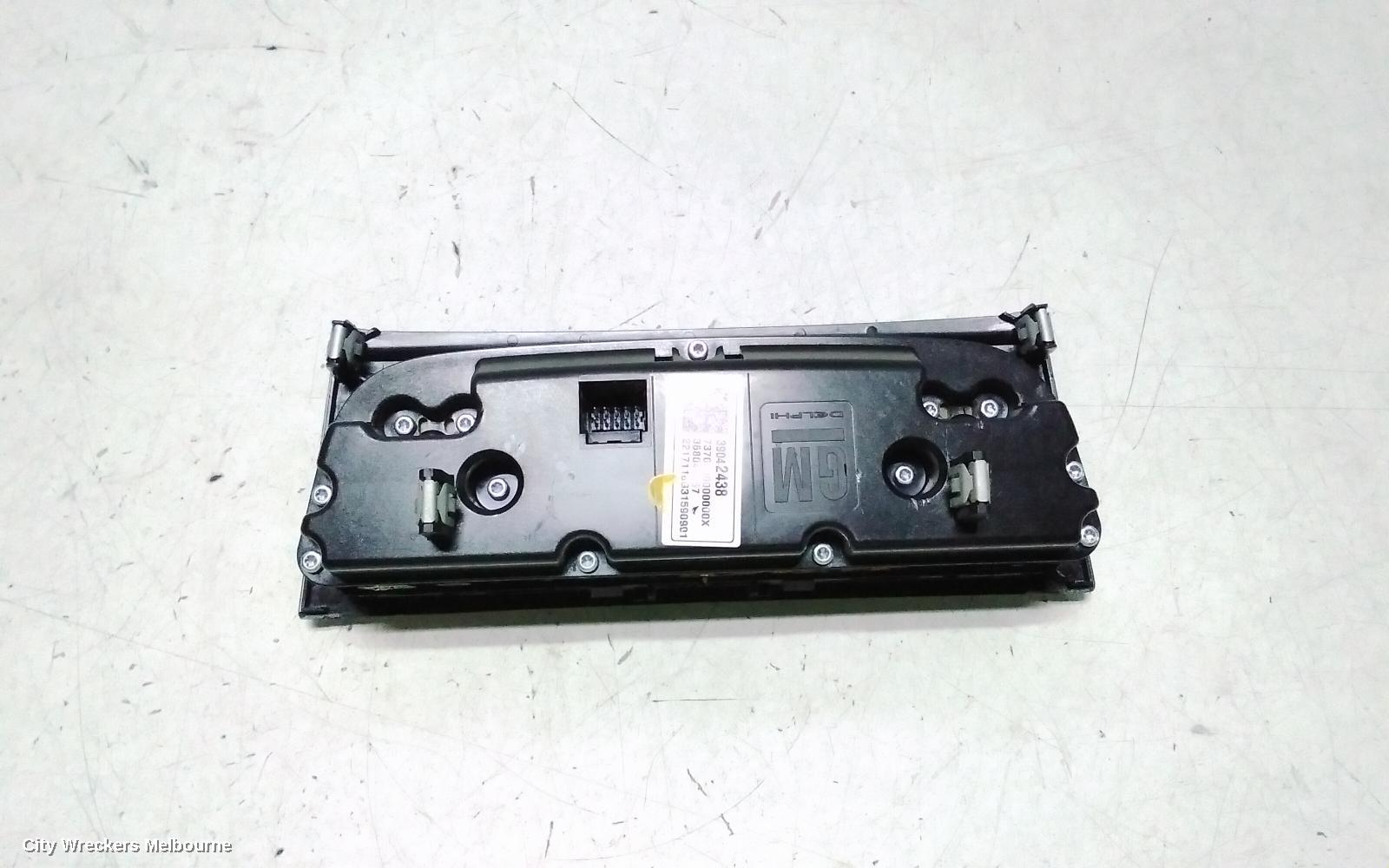 HOLDEN ASTRA HEATER/AC CONTROLS, CLIMATE CONTROL, BK, 5DR HATCH/WAGON, 09/2016 ONWARDS