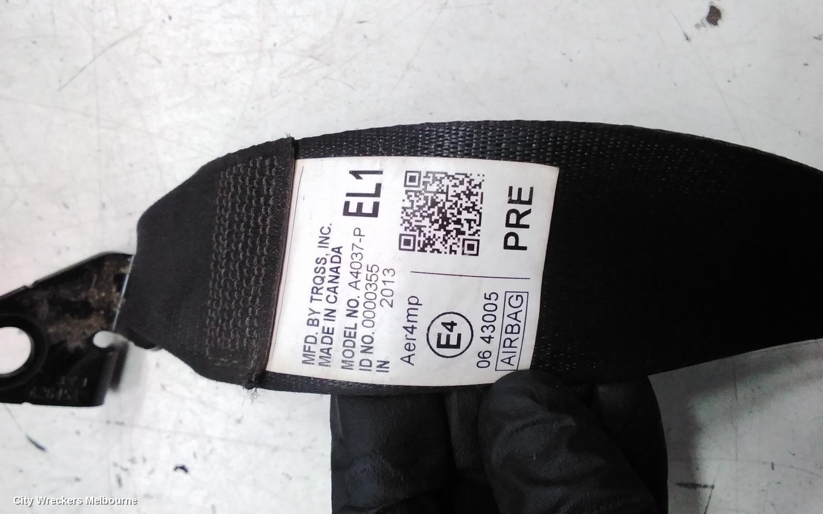 TOYOTA KLUGER SEATBELT/STALK, LH FRONT, SEAT BELT ONLY, GSU50-GSU55, 12/2013 - 02/2021