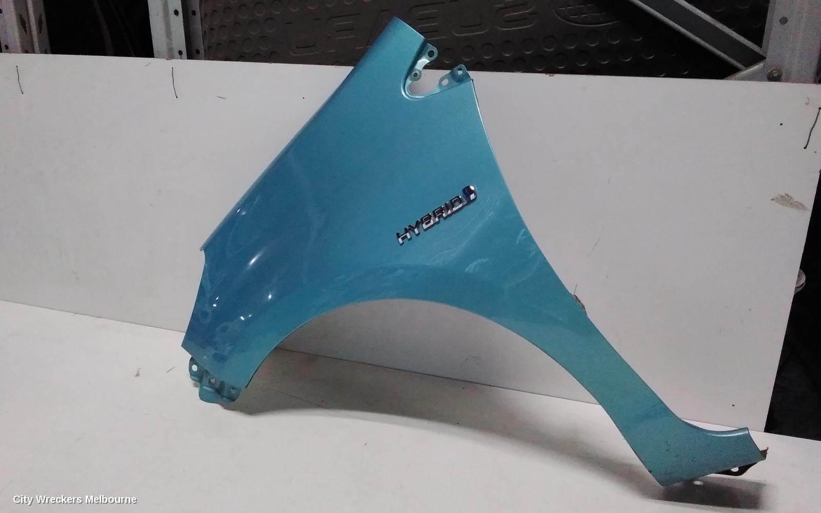 TOYOTA PRIUS LEFT GUARD, NHP10R, PRIUS C, 12/2011 - 05/2017