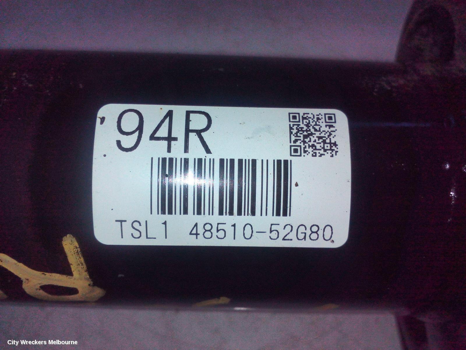 TOYOTA PRIUS RIGHT FRONT STRUT, NHP10R, PRIUS C, 12/2011 - 02/2015