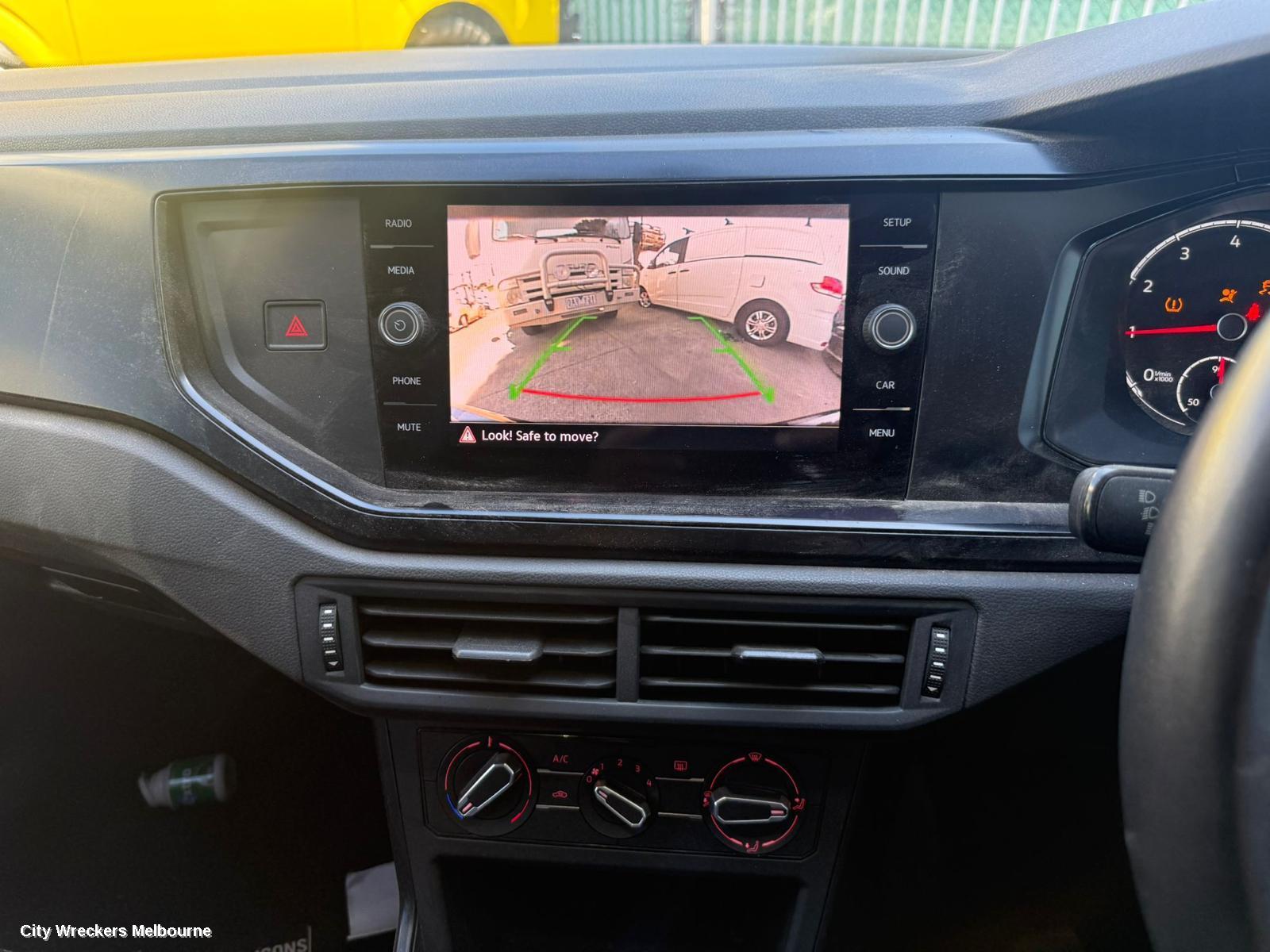 VOLKSWAGEN POLO RADIO/CD/DVD/SAT/TV, DISPLAY UNIT, 8IN TOUCHSCREEN, NON SAT NAV TYPE, AW-AE, 09/2017 ONWARDS