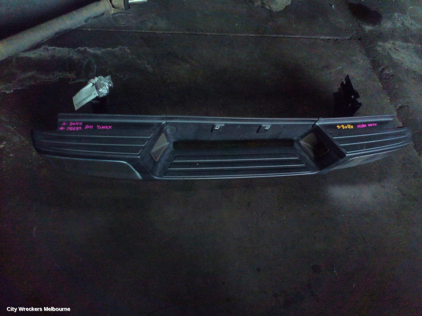 ISUZU DMAX REAR BUMPER, LS TYPE, W/ REAR STEP, RA, 10/2008 - 05/2012