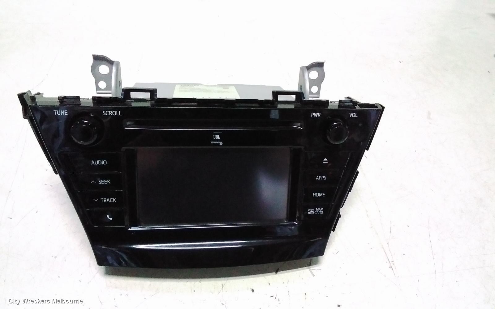 TOYOTA PRIUS RADIO/CD/DVD/SAT/TV, ZVW40R, PRIUS V, RADIO/CD/SAT NAV PLAYER, 06/2015 - 03/2021