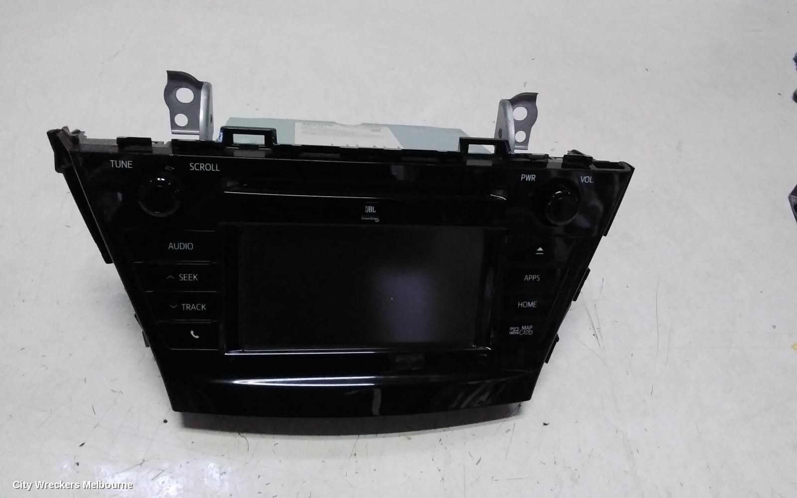 TOYOTA PRIUS RADIO/CD/DVD/SAT/TV, ZVW40R, PRIUS V, RADIO/CD/SAT NAV PLAYER, 06/2015 - 03/2021