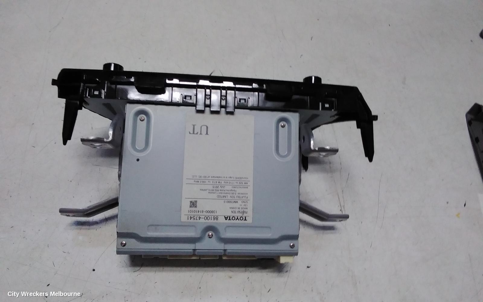 TOYOTA PRIUS RADIO/CD/DVD/SAT/TV, ZVW40R, PRIUS V, RADIO/CD/SAT NAV PLAYER, 06/2015 - 03/2021
