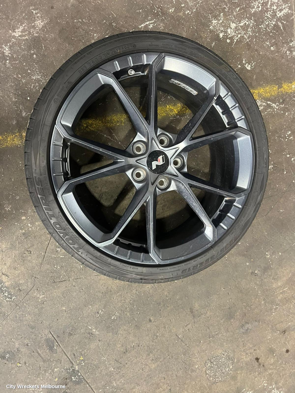 HYUNDAI I30 WHEEL MAG, FACTORY, 19X8IN, 5 V SPOKE, BLACK, CN7, SEDAN (S.KOREA VIN KMHL), 03/2023 ONWARDS