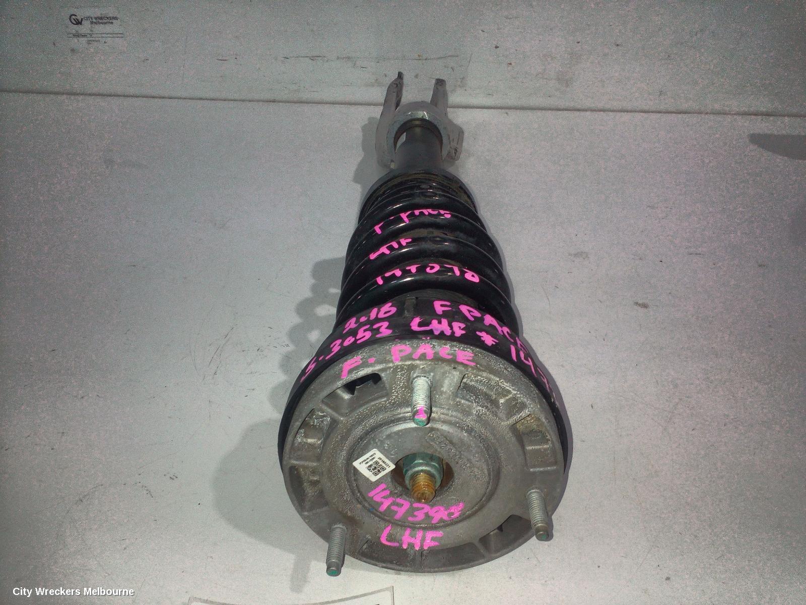 JAGUAR F PACE LEFT FRONT STRUT, X761, DIESEL, 2.0, TURBO, 02/2016 - 10/2020