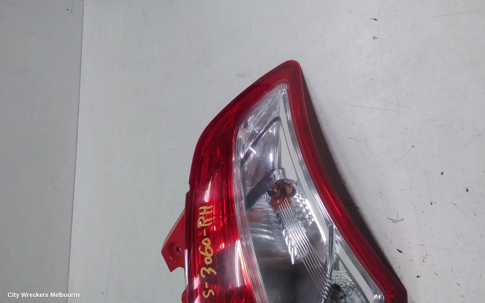 SUZUKI SWIFT RIGHT TAILLIGHT, FZ, STANDARD TYPE, 08/2010 - 03/2017