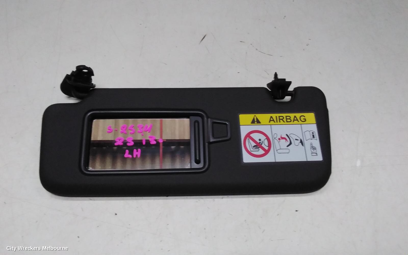 HYUNDAI I30 SUNVISOR, PD, LH SIDE, GREY, 03/2017 ONWARDS