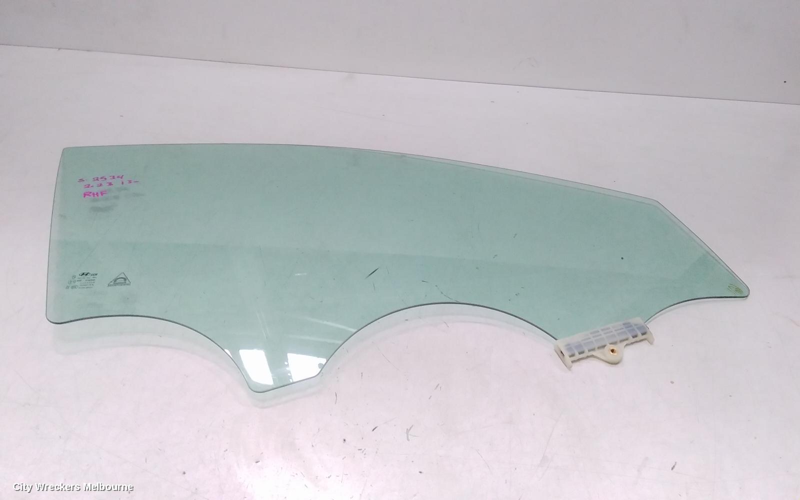 HYUNDAI I30 RIGHT FRONT DOOR WINDOW, PD, HATCH, N TYPE, 10/2018 ONWARDS