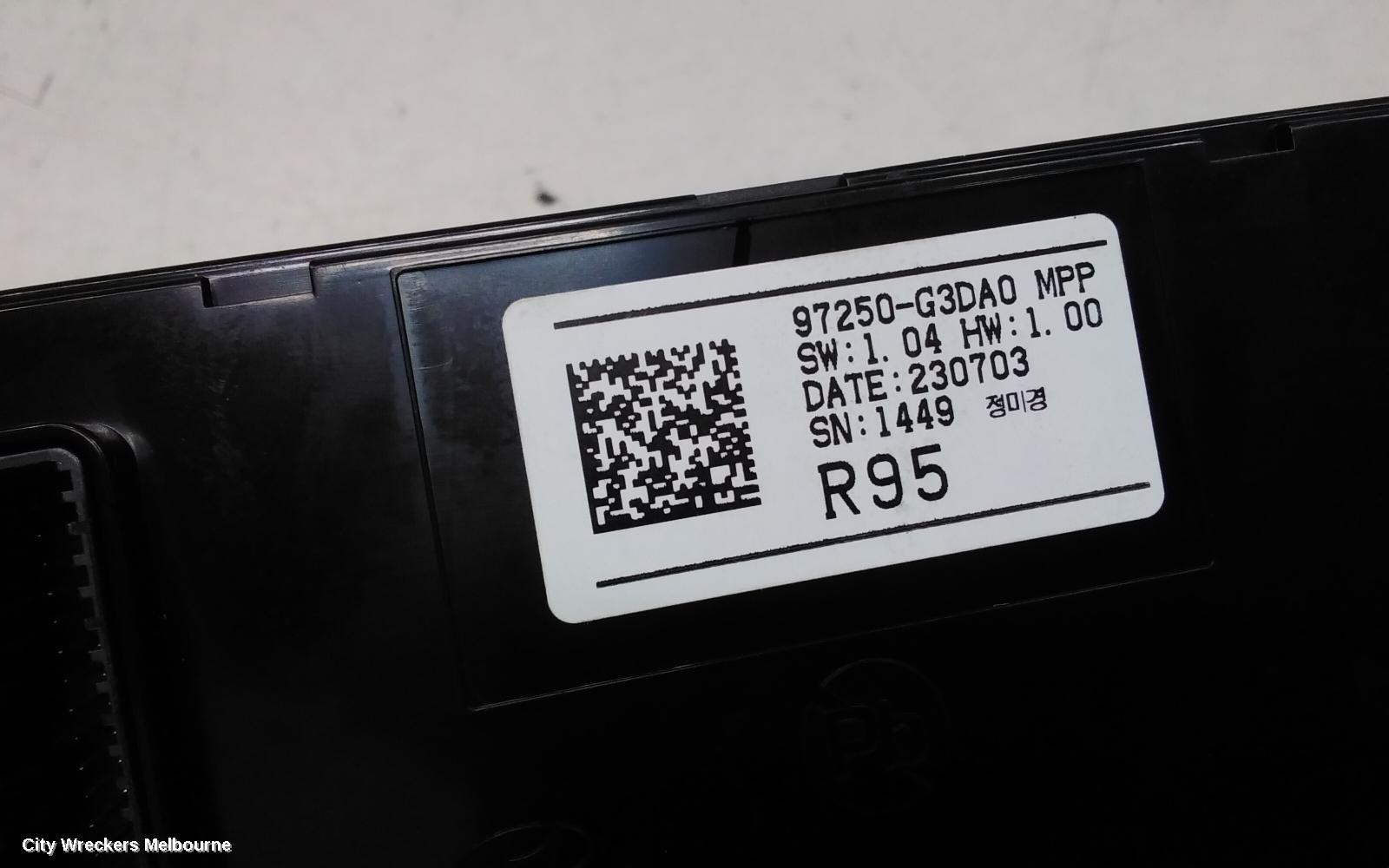 HYUNDAI I30 HEATER/AC CONTROLS, PD, DUAL ZONE CLIMATE CONTROL TYPE, 03/2017 ONWARDS