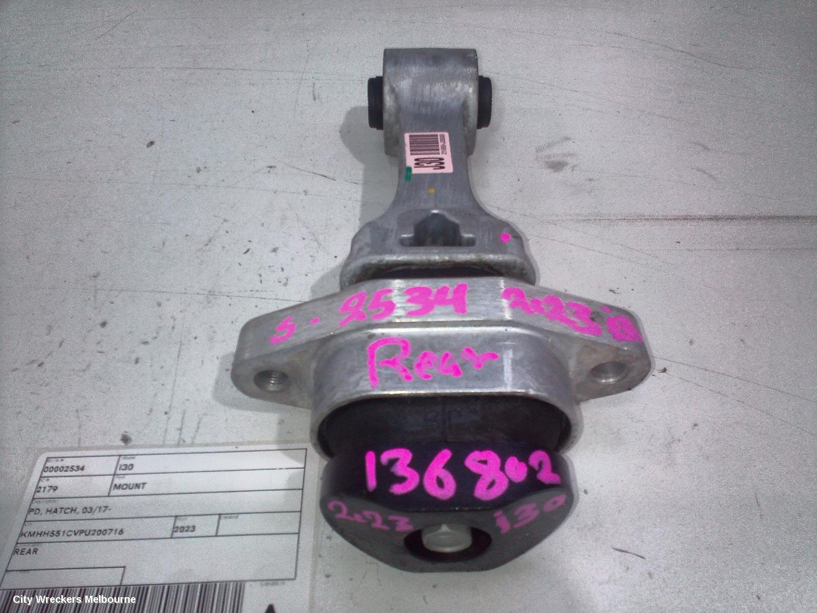 HYUNDAI I30 MOUNT, PD, HATCH, 03/2017 ONWARDS