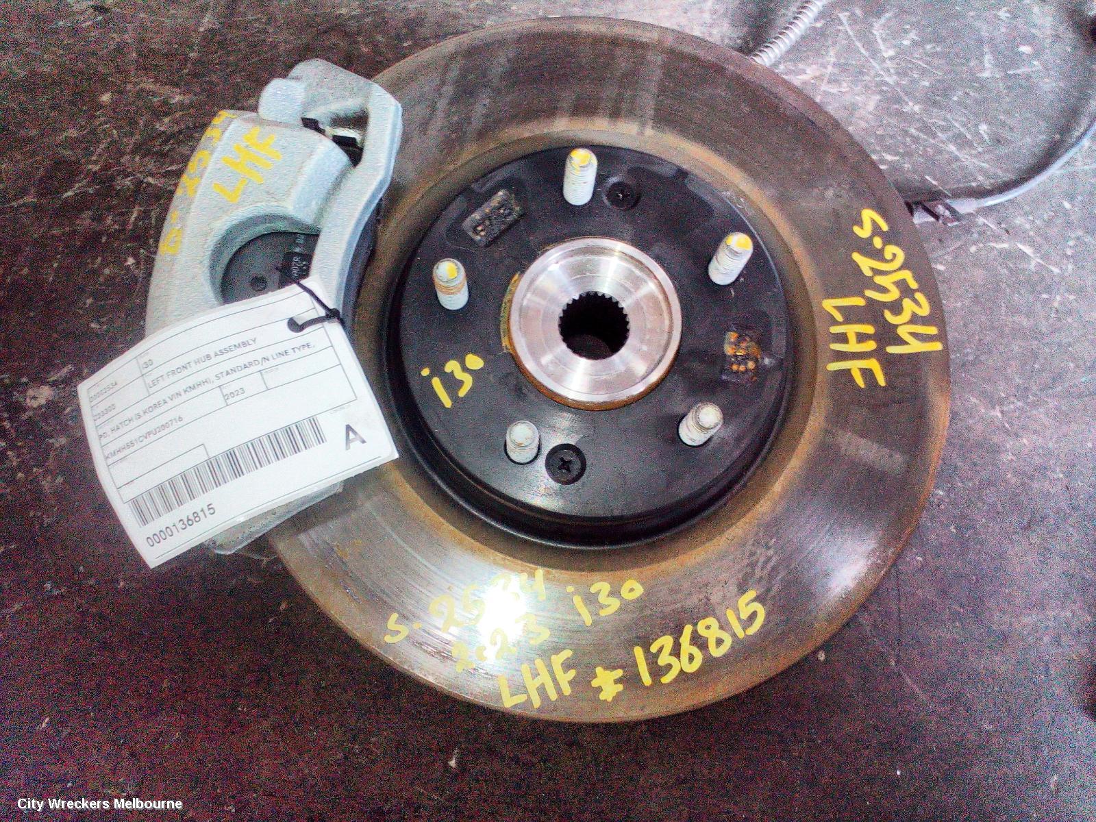 HYUNDAI I30 LEFT FRONT HUB ASSEMBLY, PD, HATCH (S.KOREA VIN KMHH), STANDARD/N LINE TYPE, 03/2021 - 12/2023