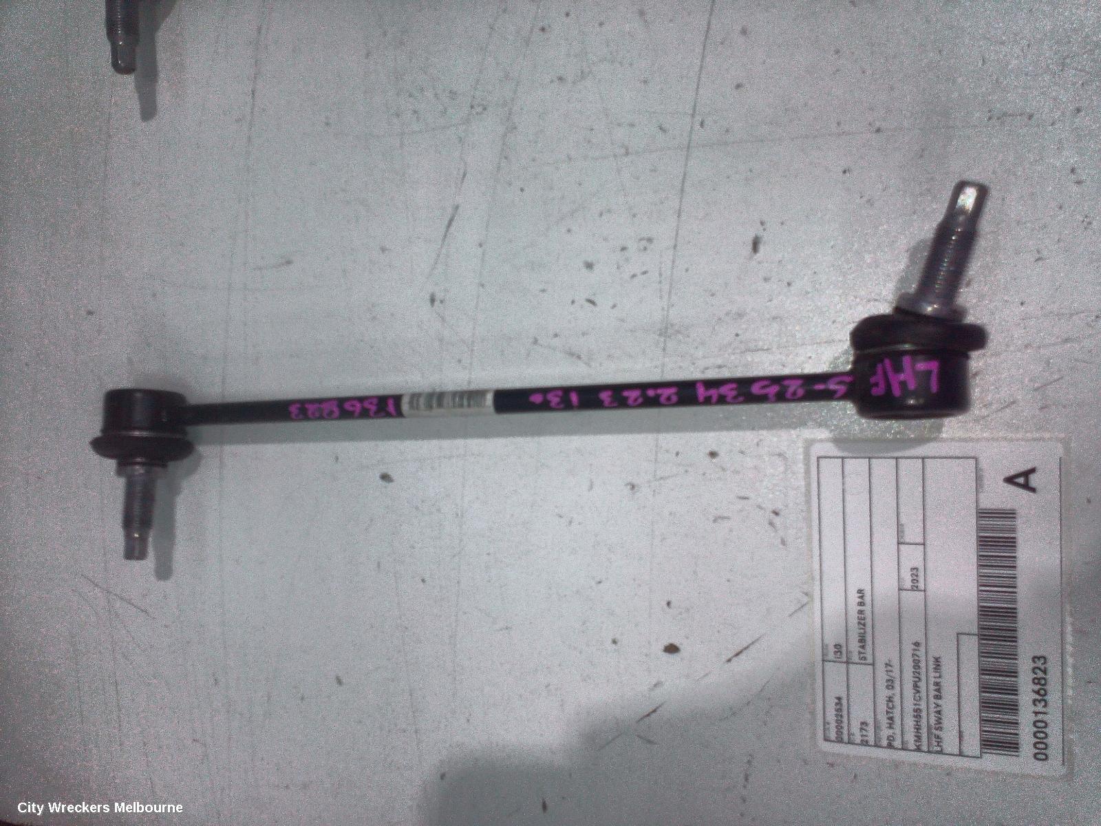 HYUNDAI I30 STABILISER BAR, PD, HATCH, 03/2017 ONWARDS