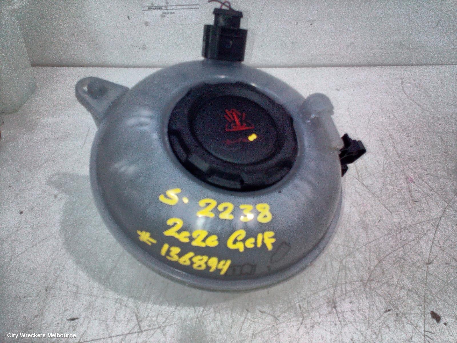 VOLKSWAGEN GOLF OVERFLOW BOTTLE, GEN 7, 11/2012 - 08/2020