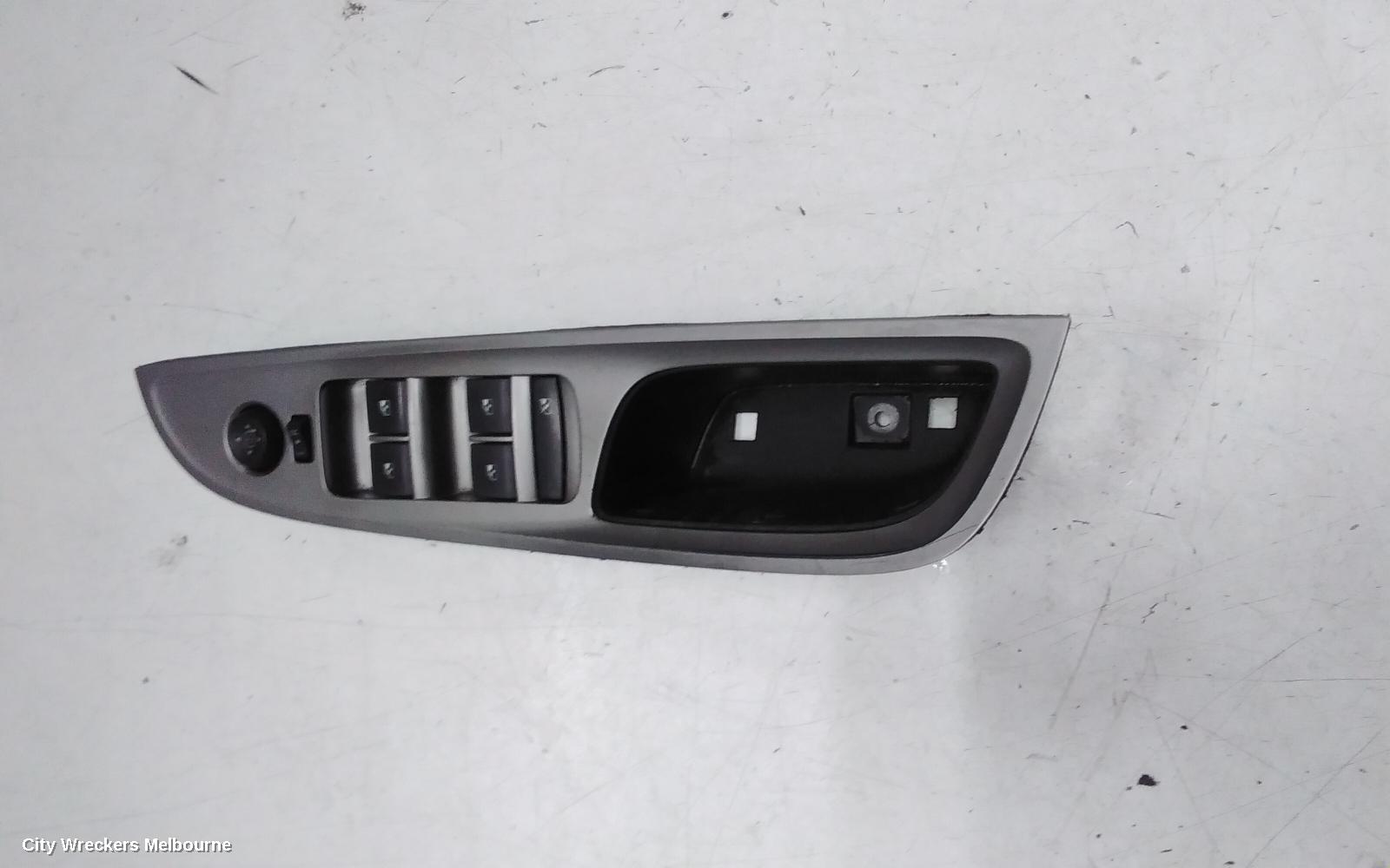 HOLDEN COMMODORE PWR DR WIND SWITCH, RH FRONT (MASTER SWITCH), WAGON/SEDAN, EVOKE TYPE, VF, 05/2013 - 12/2017