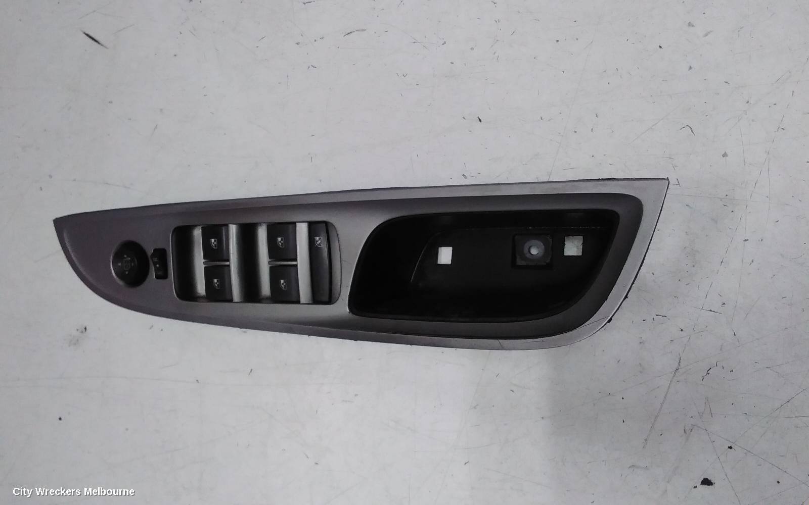HOLDEN COMMODORE PWR DR WIND SWITCH, RH FRONT (MASTER SWITCH), WAGON/SEDAN, EVOKE TYPE, VF, 05/2013 - 12/2017