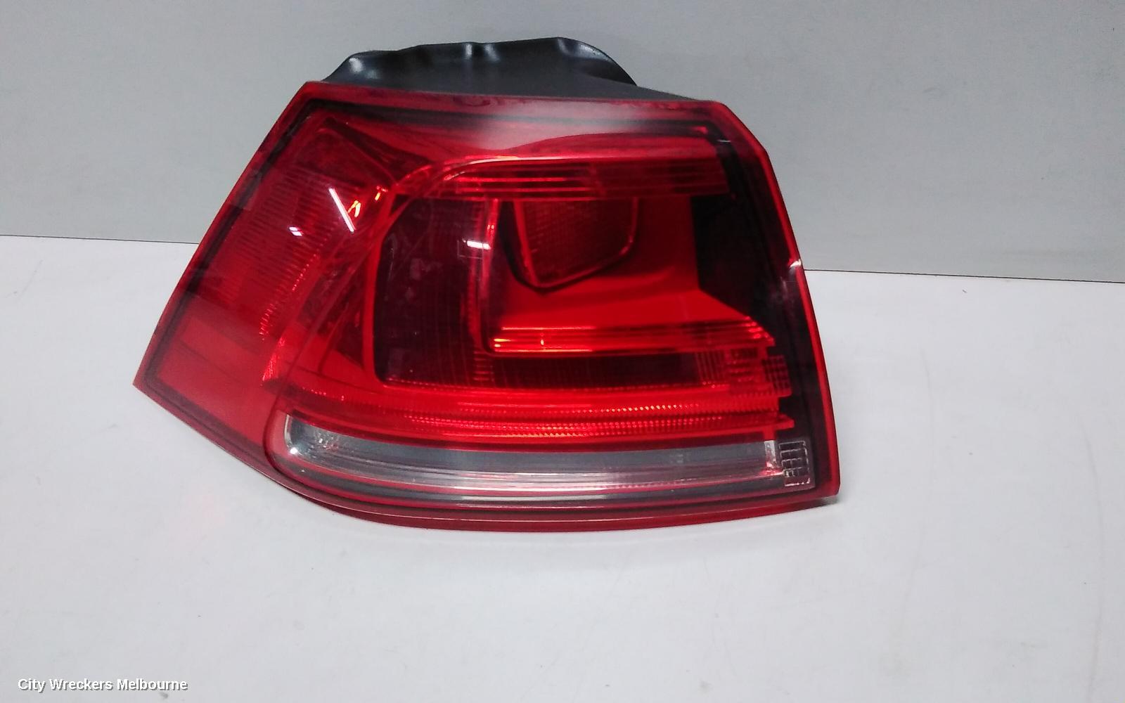 VOLKSWAGEN GOLF LEFT TAILLIGHT, GEN 7, HATCH, STANDARD, NON LED TYPE, 03/2013 - 03/2017