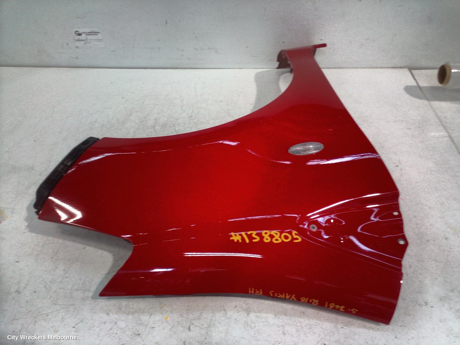 TOYOTA YARIS RIGHT GUARD, NCP13#, HATCH, YR/YRS/YRX/ASCENT/SX, W/ INDICATOR, NON SKIRT TYPE, 08/2011 - 12/2019