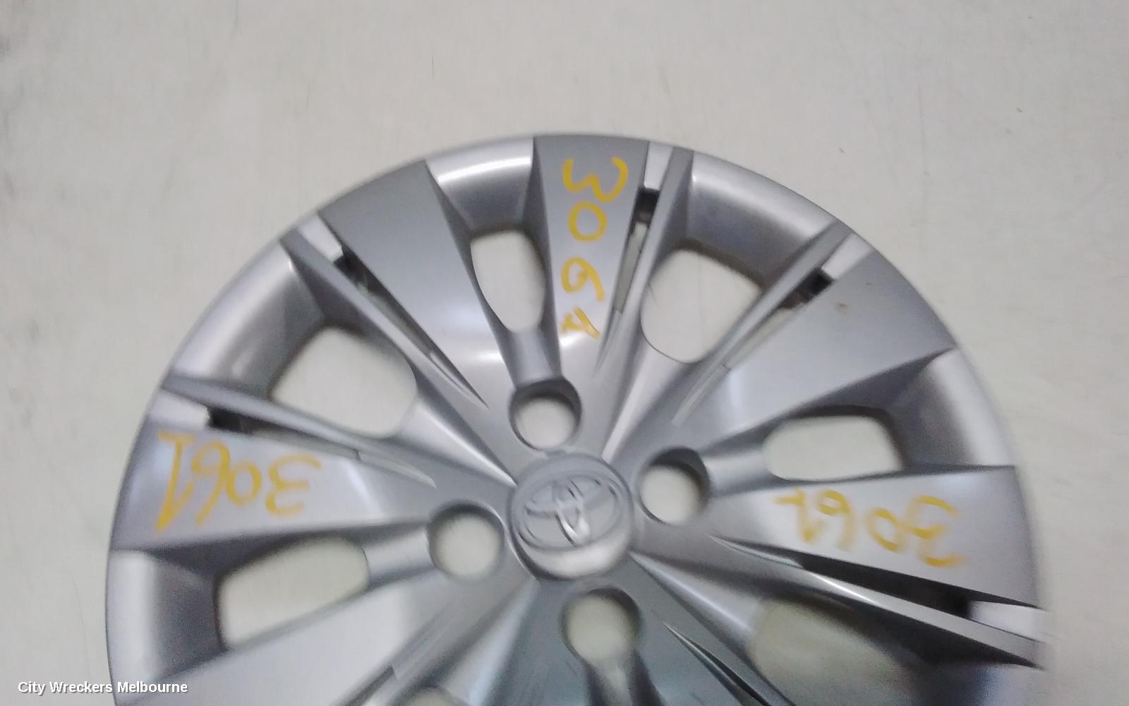 TOYOTA YARIS WHEEL COVER/HUB CAP, NCP9#, 10/2005 - 12/2016