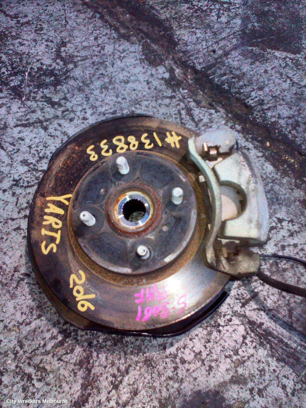 TOYOTA YARIS RIGHT FRONT HUB ASSEMBLY, NCP9#-NCP13#, 10/2005 - 12/2019